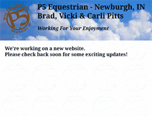 Tablet Screenshot of p5equestrian.com